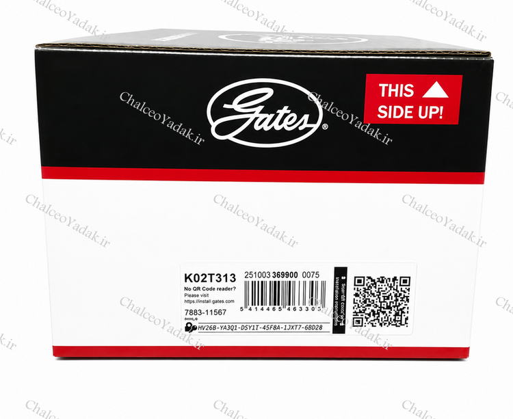 کیت تسمه تایم جک اس فایو ( JAC S5 ) پاورگریپ ( GATES ) اصلی با لیبل هرینگتون